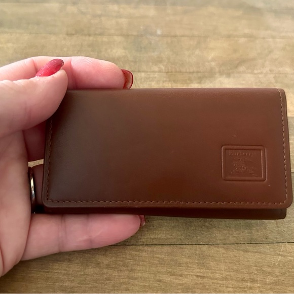 Burberry Brown Leather Key Case Holder - Picture 3 of 10